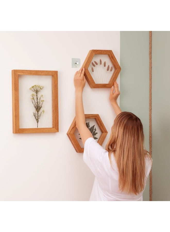 أوشيما 30 قطعة من ملصقات اللصق لتعليق الصور، بدون مسامير، ملصقات لتعليق الصور اللاصقة للجدار، لا تحتاج إلى مسامير، لغرفة المطبخ والحمام، ملصقات صورة قابلة للإزالة وقوية للصور والأواني الزجاجية - Image 2